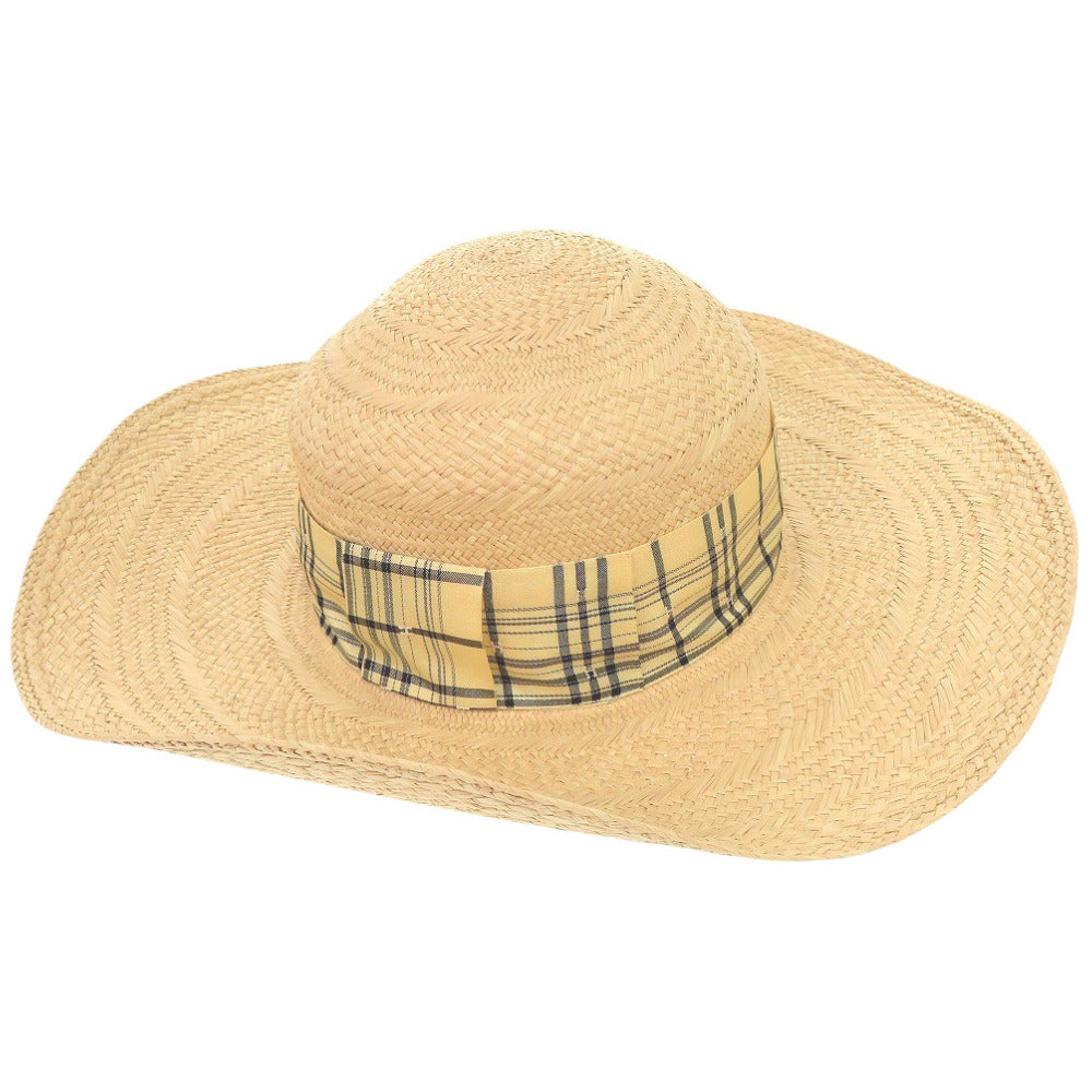 HERMES Other hats straw beige 58