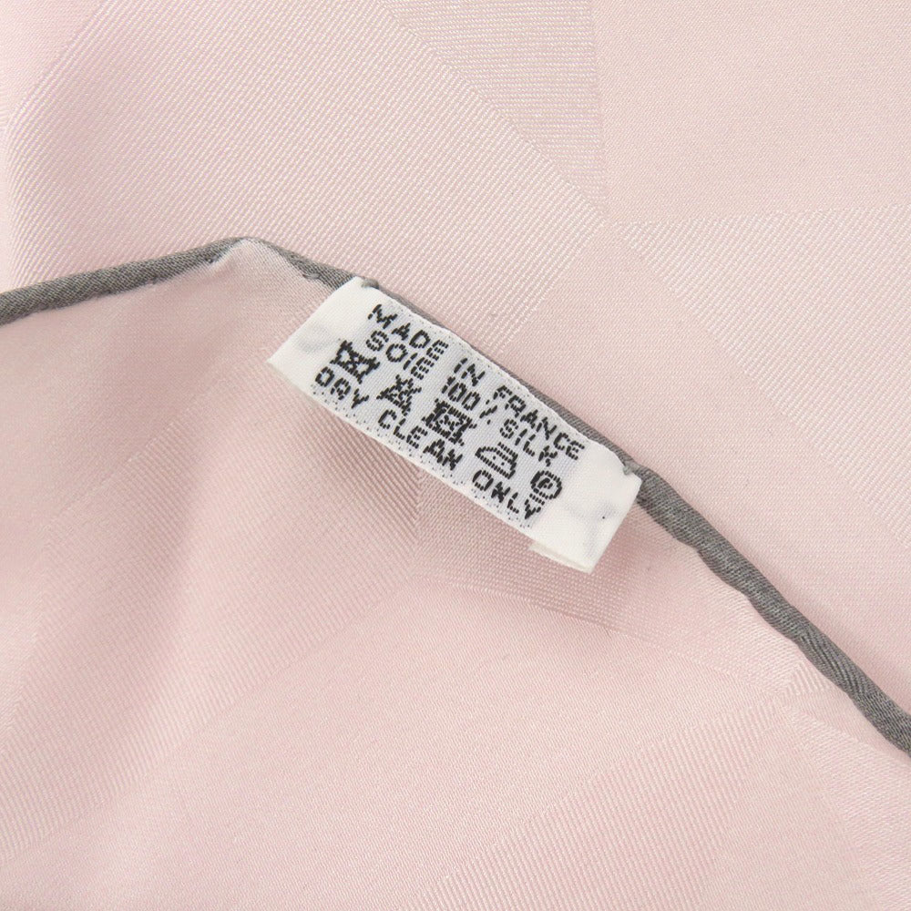 HERMES scarf silk pink Losange