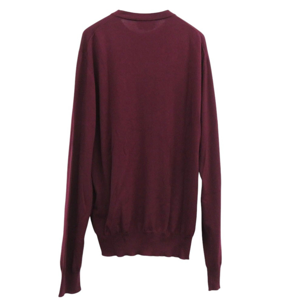 HERMES sweater wool Burgundy L
