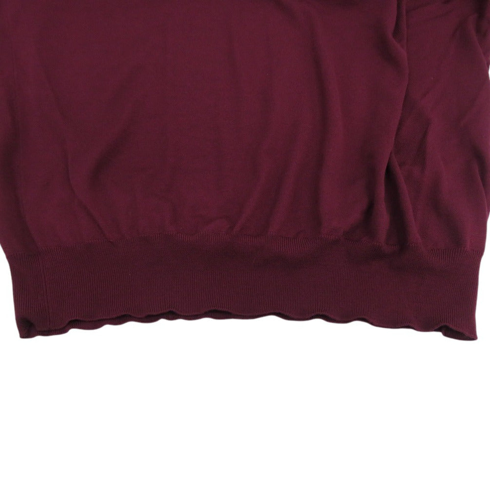 HERMES sweater wool Burgundy L