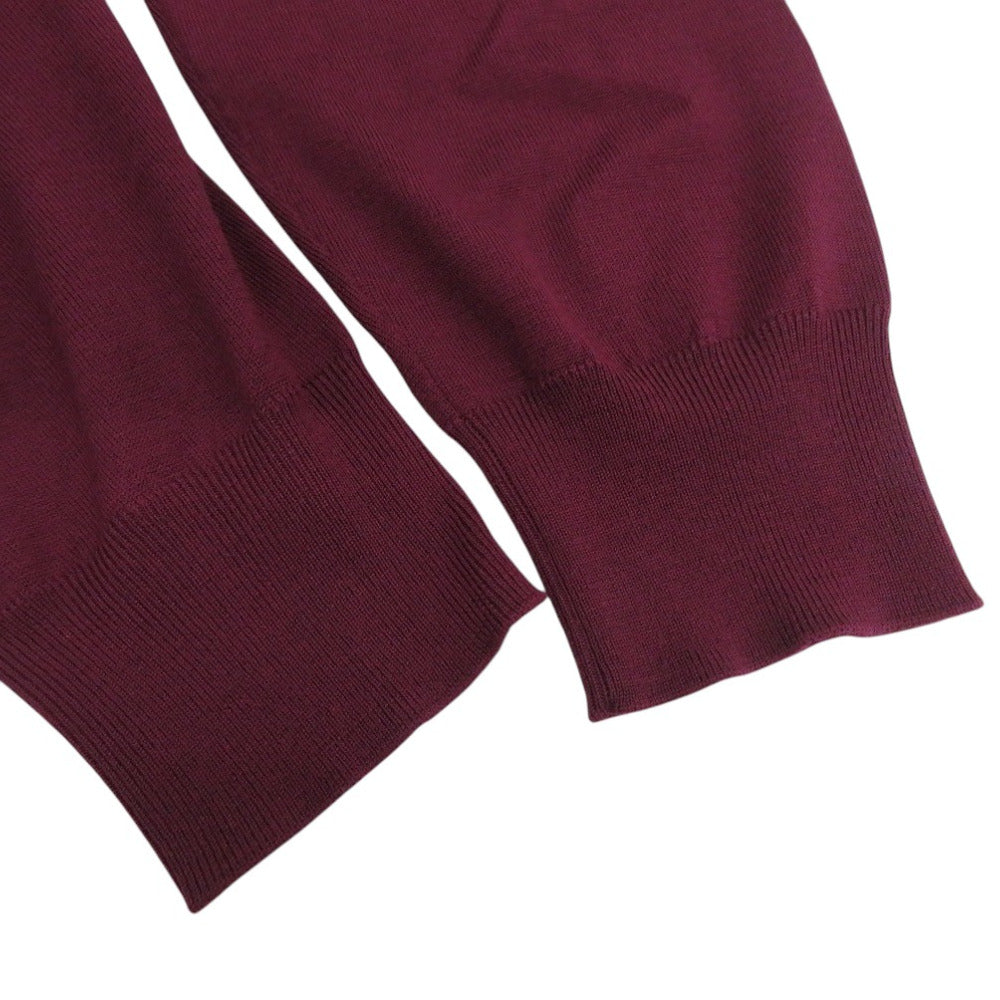 HERMES sweater wool Burgundy L