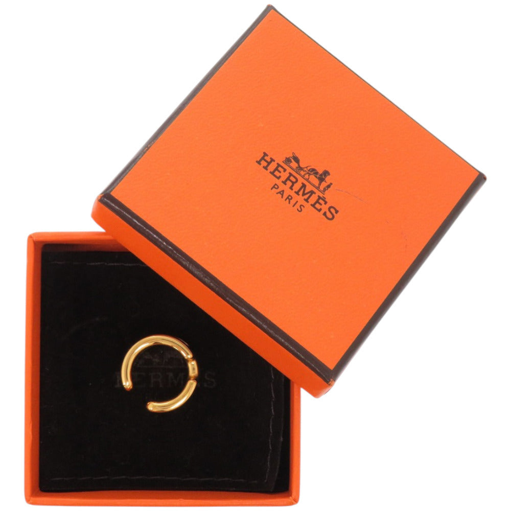 HERMES Earring Metal, Epsom yellow OlympePM