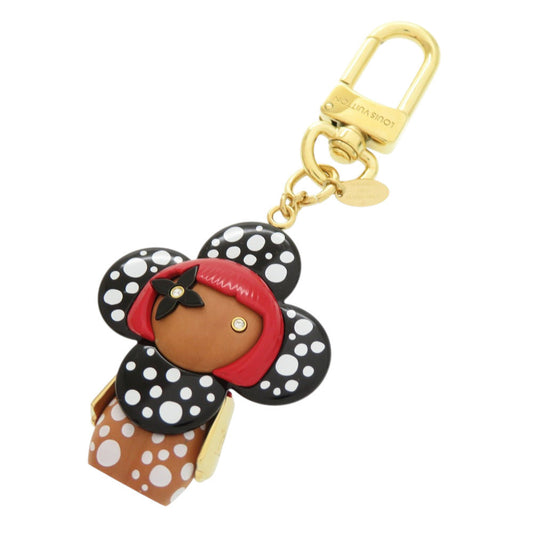 LOUIS VUITTON key ring M01145 metal black Yayoi Kusama LVxYK Porte Cle Vivienne Infinity Dot