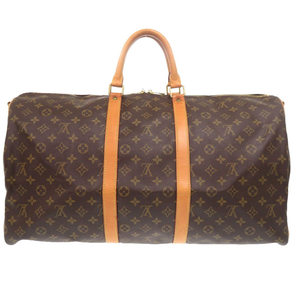 LOUIS VUITTON Boston Duffel bag M41414 Monogram canvas Brown Monogram Keepall bandouliere55