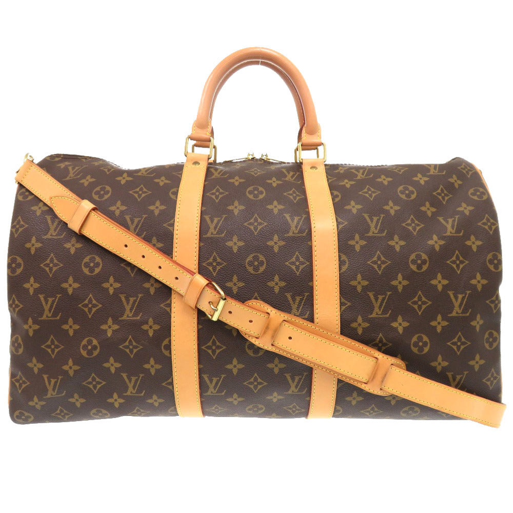 LOUIS VUITTON Boston Duffel bag M41416 Monogram canvas Brown Monogram Keepall bandouliere50