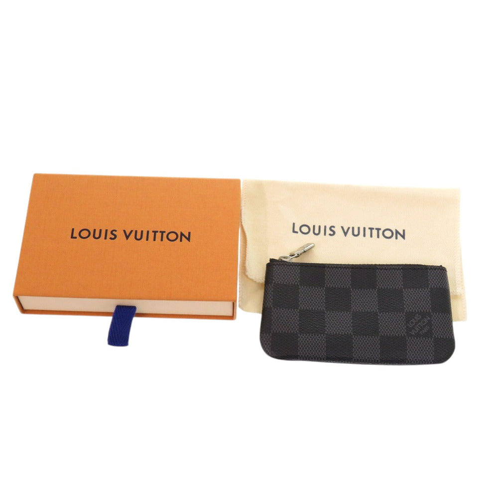 LOUIS VUITTON Coin case N60155 Damier Grafitto Canvas black Damier Graphite Pochette Cre Women