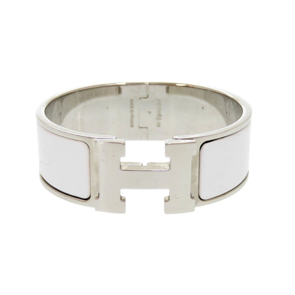 HERMES bracelet metal white clicclacGM