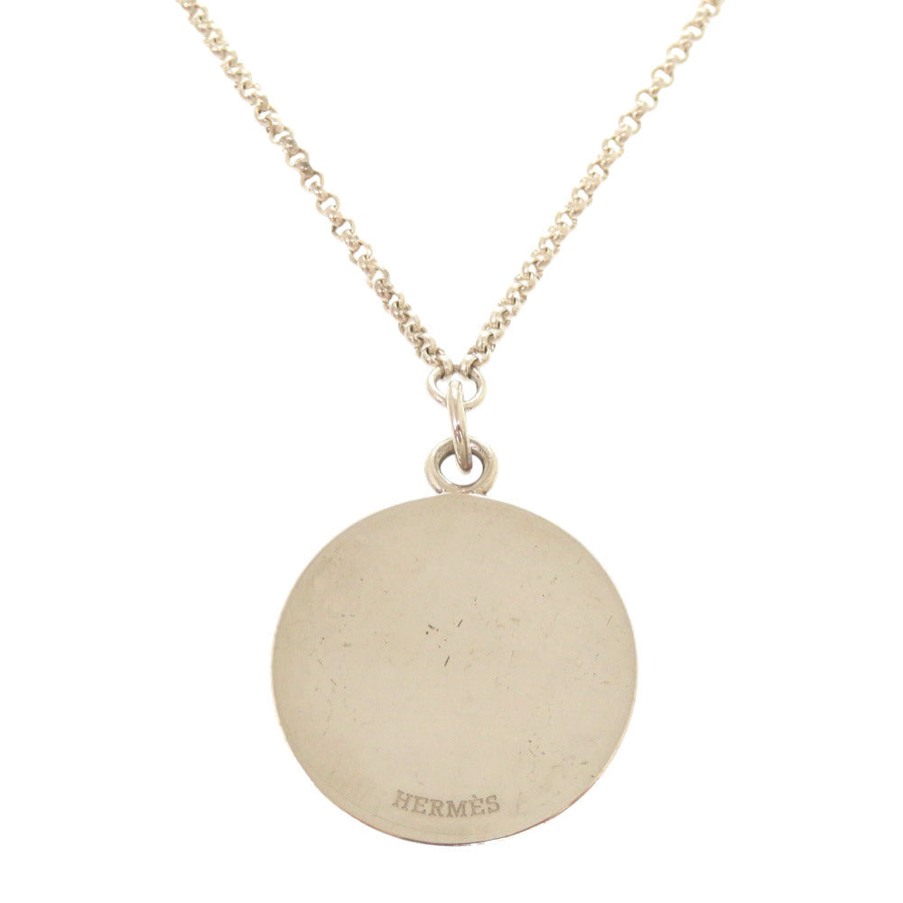 HERMES Necklace Silver925 Silver Exlibris MM
