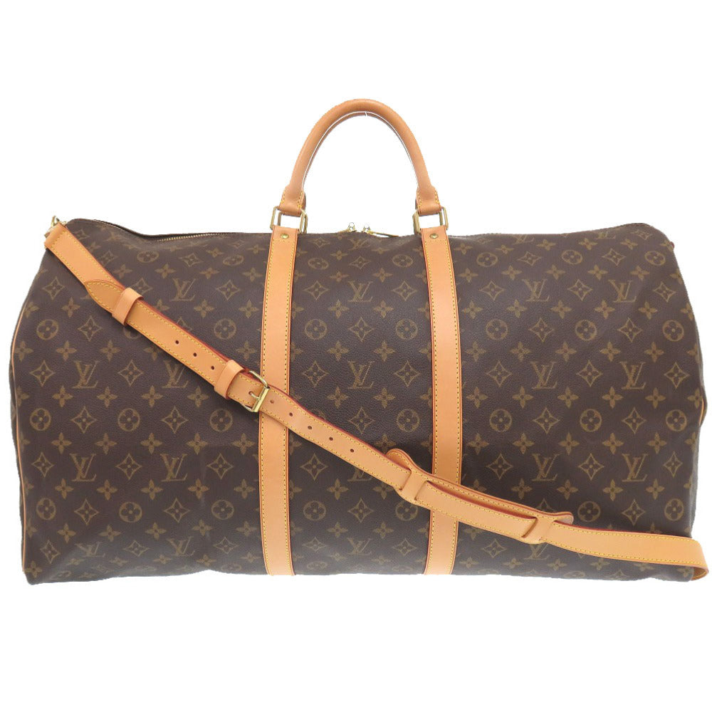 LOUIS VUITTON Boston Duffel bag M41412 Monogram canvas Brown Monogram Keepall bandouliere60