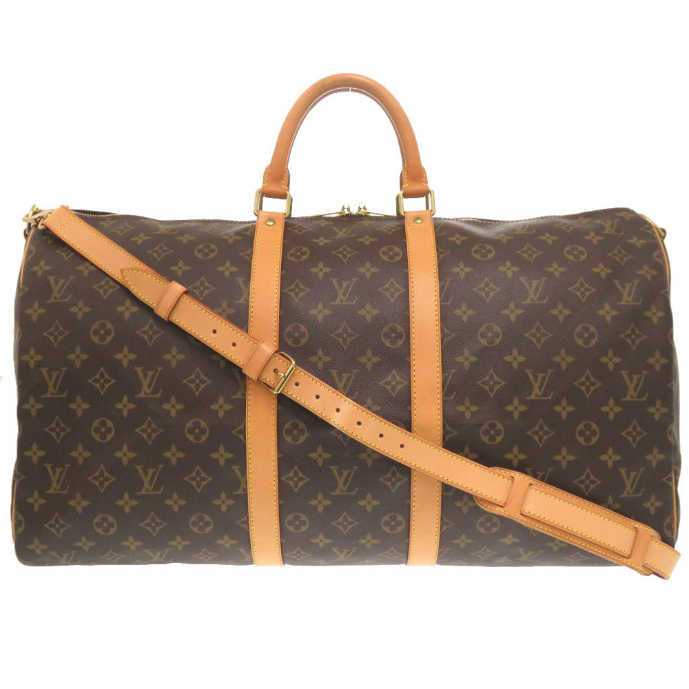 LOUIS VUITTON Boston Duffel bag M41414 Monogram canvas Brown Monogram Keepall bandouliere55 mens