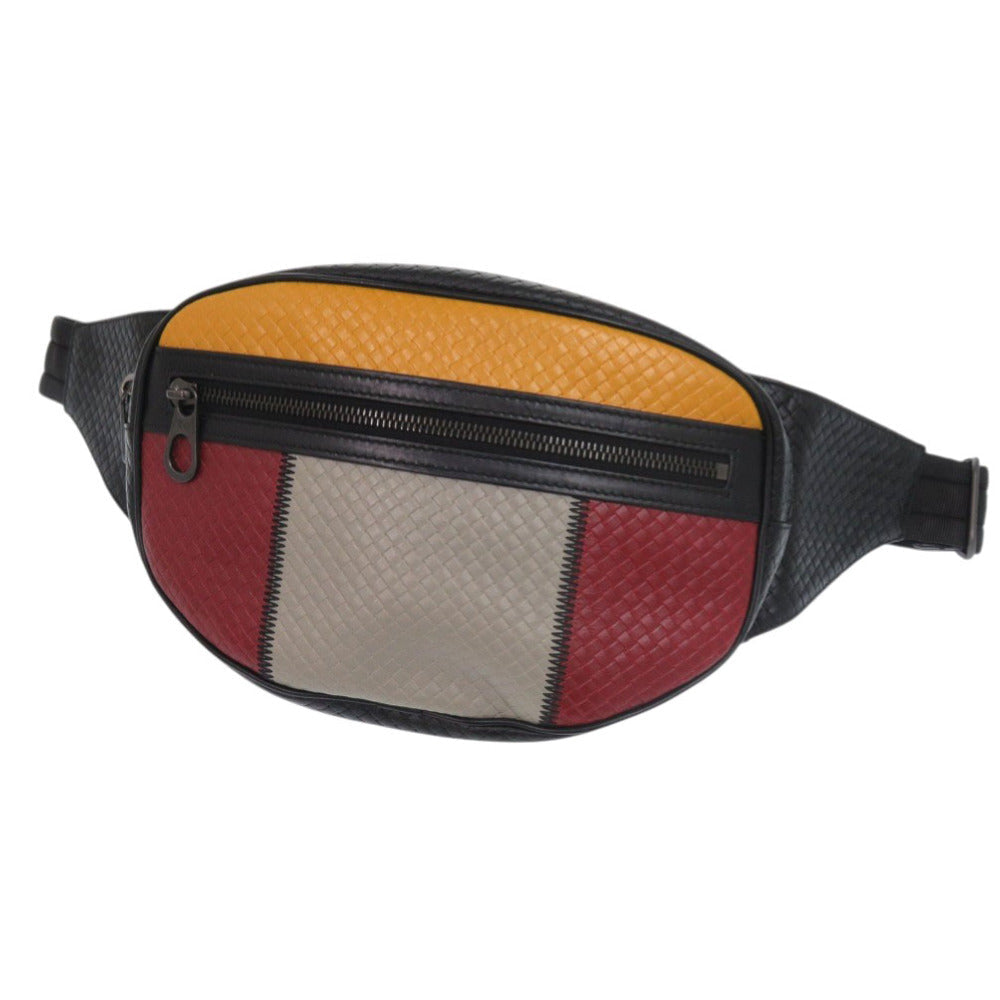 BOTTEGAVENETA Waist bag leather black Micro INTRECCIATO Sling bag