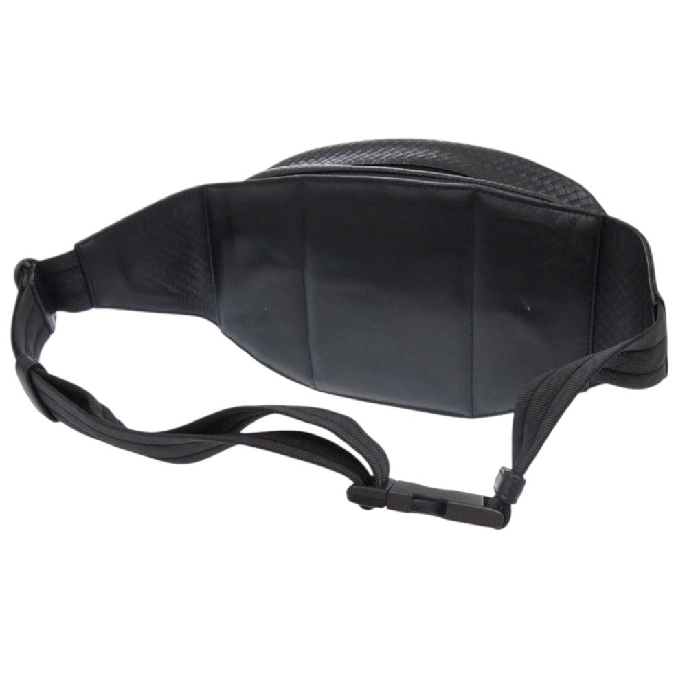 BOTTEGAVENETA Waist bag leather black Micro INTRECCIATO Sling bag