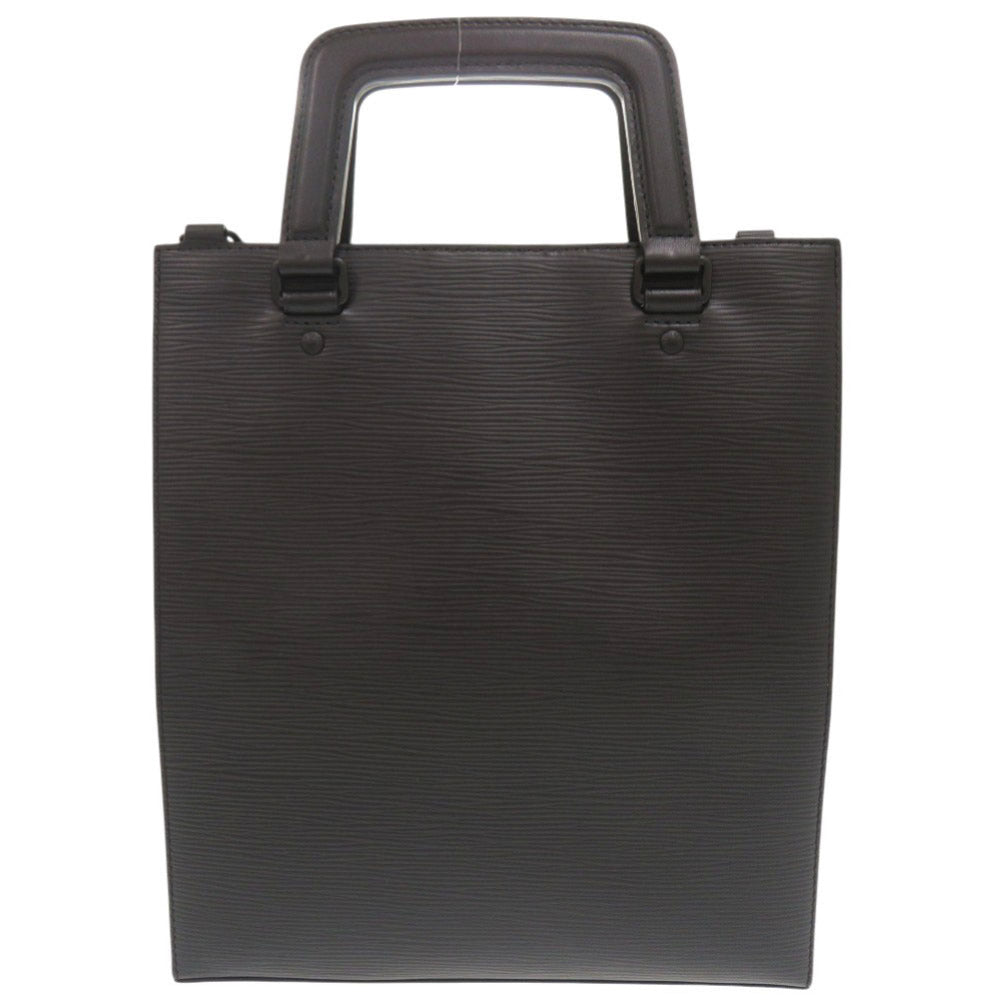 LOUIS VUITTON Handbag M58497 Epi Leather Noir Epi Sac Plat fold