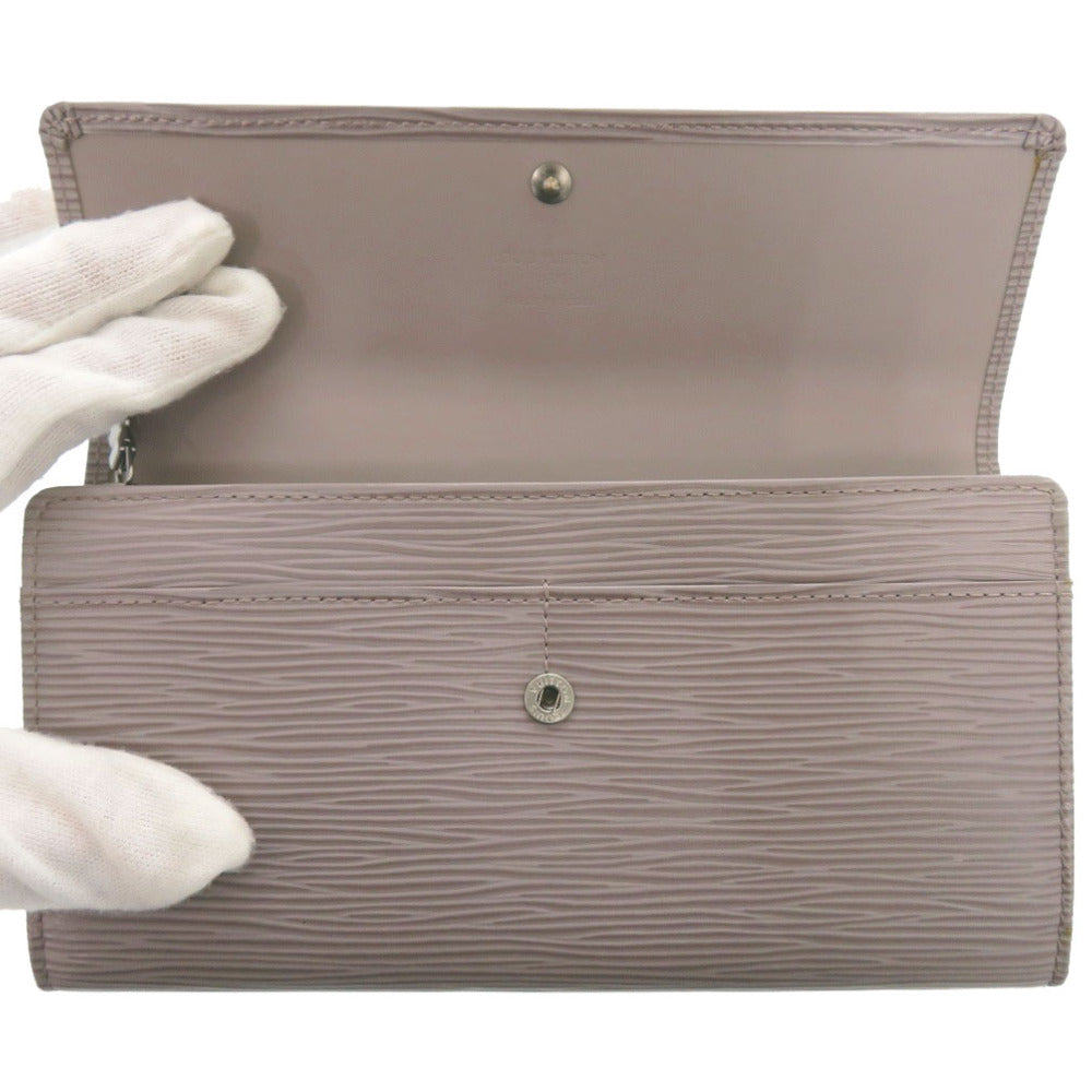 LOUIS VUITTON Long Wallet Purse M63592 Epi Leather Gray type Epi Pochette Porto Monnet Credit unisex(Unisex)