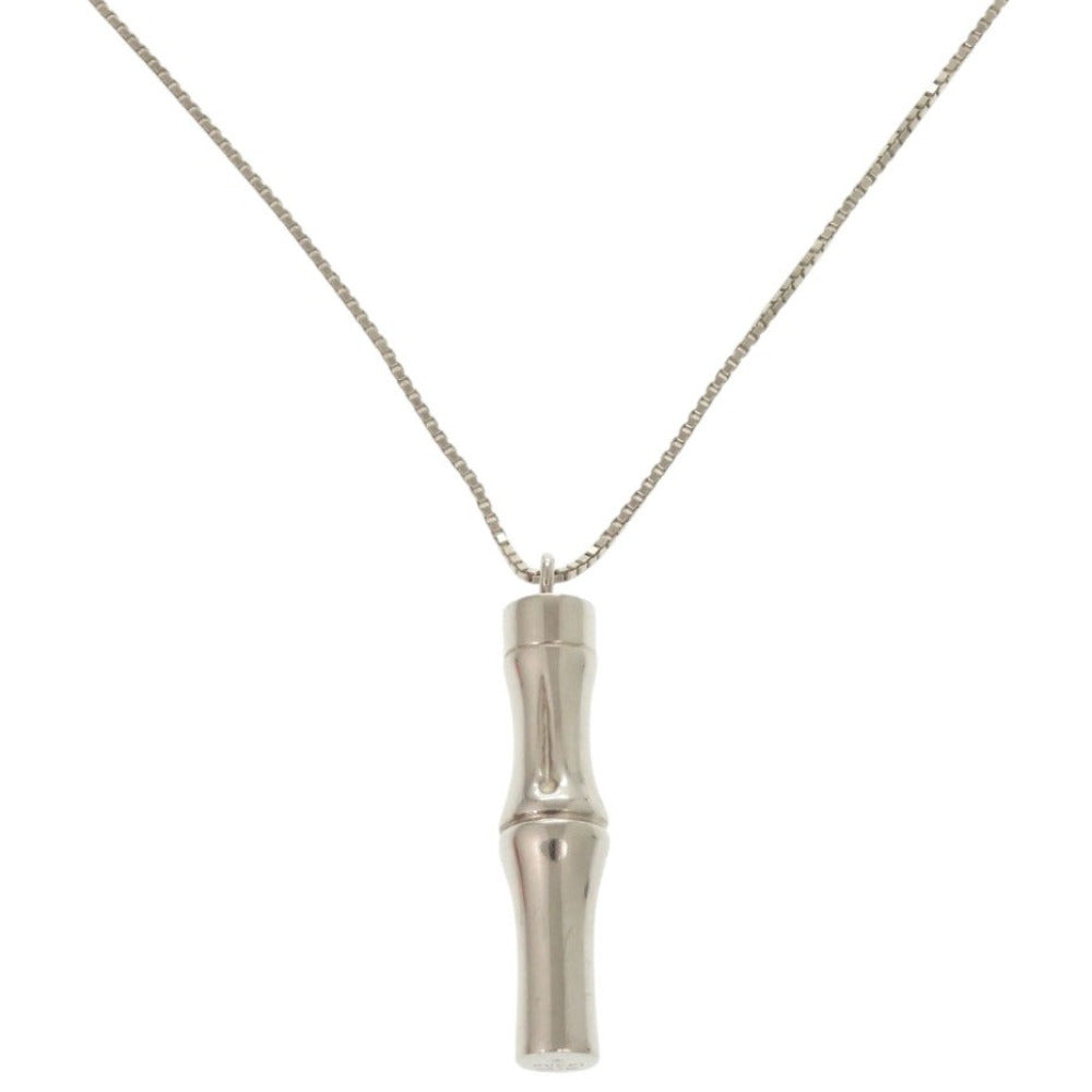 GUCCI Necklace Silver925 Silver Bamboo Long Necklace Women