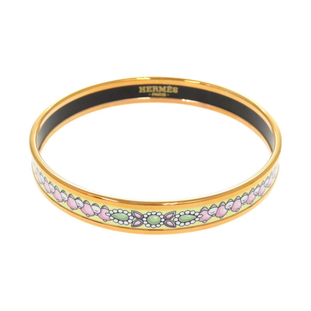 HERMES Bangle metal green Enamelled PM Maharaja's Jewelry Women