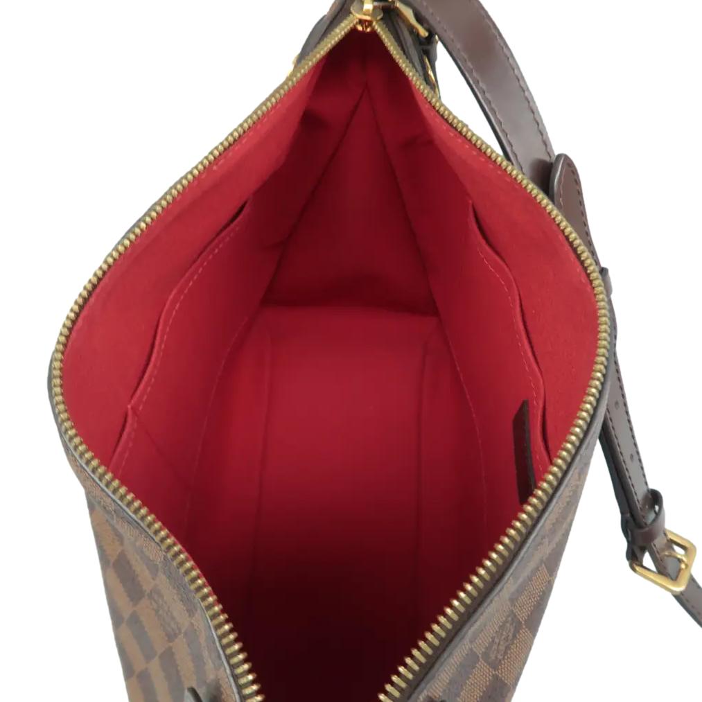 LOUIS VUITTON Duomo Damier Ebene Crossbody Bag Brown