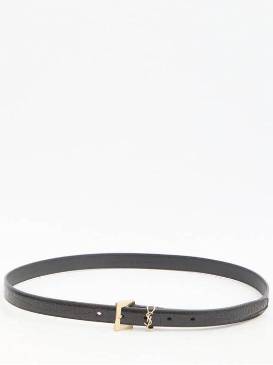 Luxury Saint Laurent Trending 2025 Cassandre Thin Belt