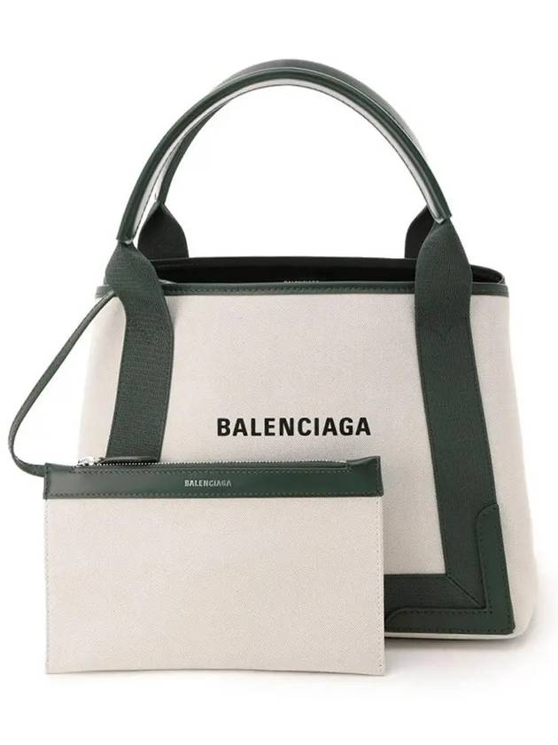 Luxury Balenciaga Trending 2025 Cabas Logo Canvas Small Tote Bag Dark Khaki
