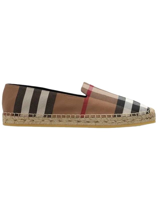 Luxury Burberry Check Espadrilles Shoes Brown