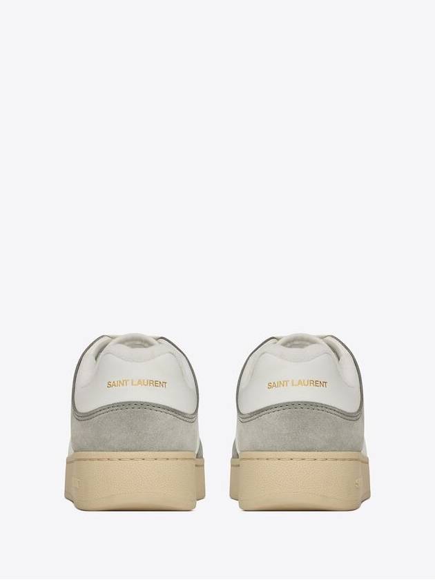 Luxury Saint Laurent Trending 2025 SL 61 Suede Low Top Sneakers White