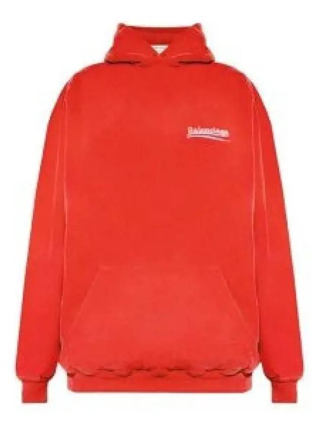 Luxury Balenciaga Trending 2025 Political Campaign Oversized Fit Hoodie Red