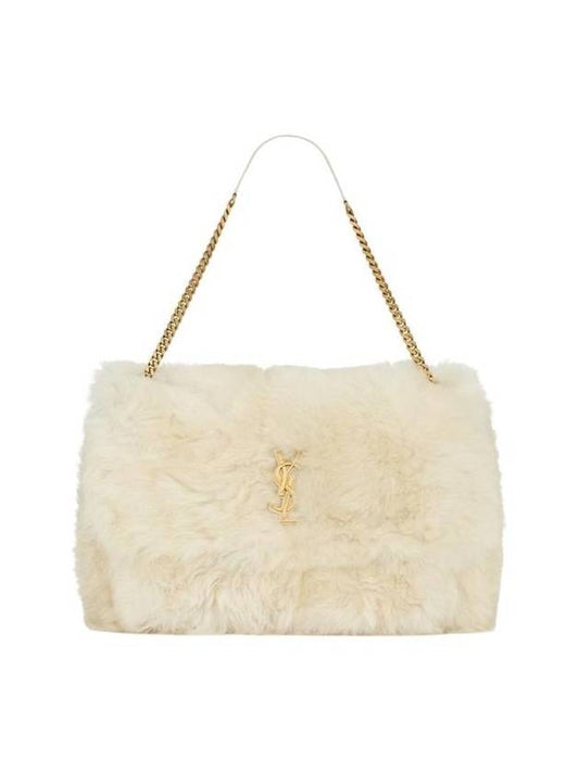 Luxury Saint Laurent Trending 2025 Niki Oversized Shearling Shoulder Bag Polaire