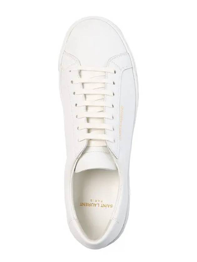 Luxury Saint Laurent Trending 2025 Men's Andy Leather Low Top Sneakers White