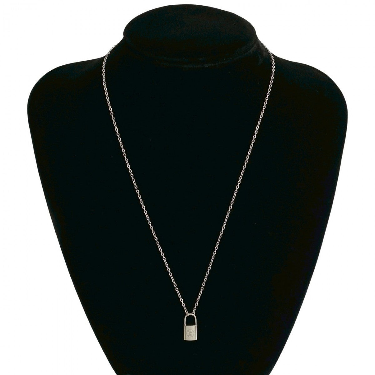 LOUIS VUITTON Necklace Silver925 Silver Pandantif Lockit