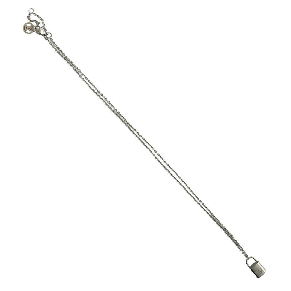 LOUIS VUITTON Necklace Silver925 Silver Pandantif Lockit