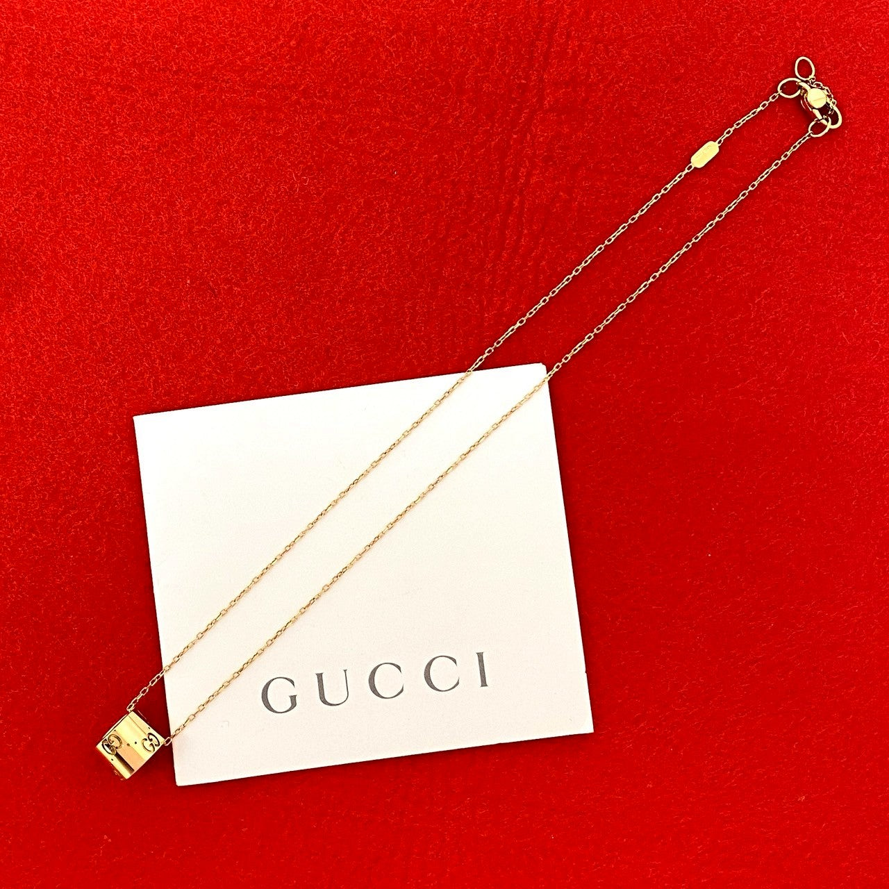 GUCCI Necklace K18 yellow gold gold GG Icon Necklace