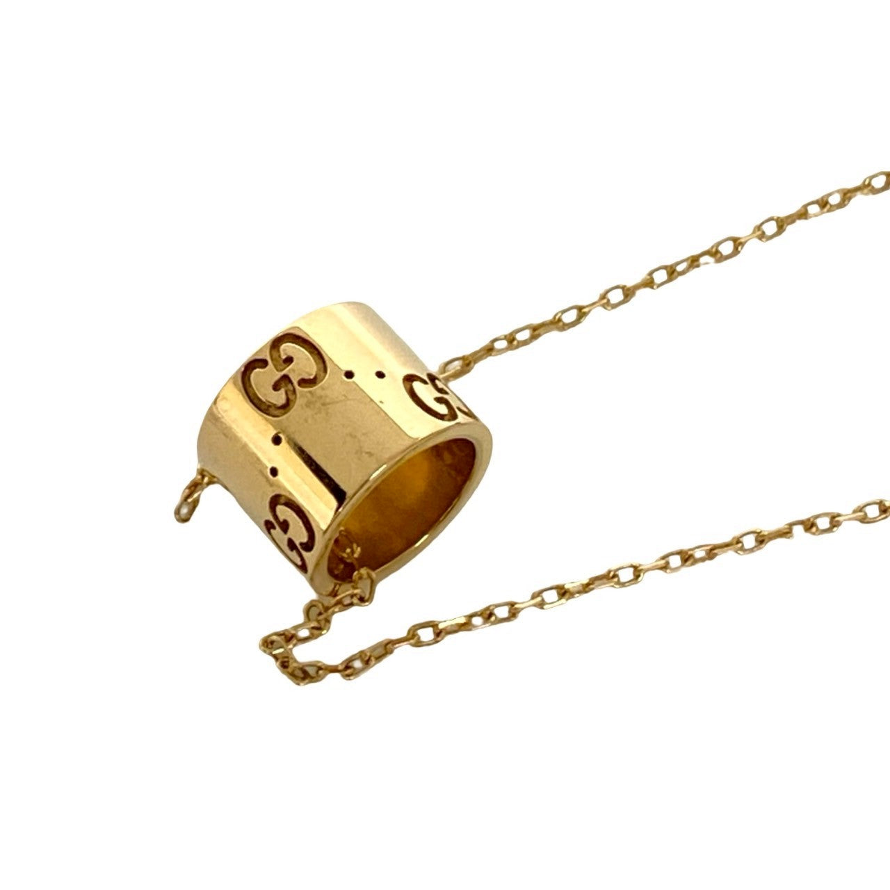 GUCCI Necklace K18 yellow gold gold GG Icon Necklace