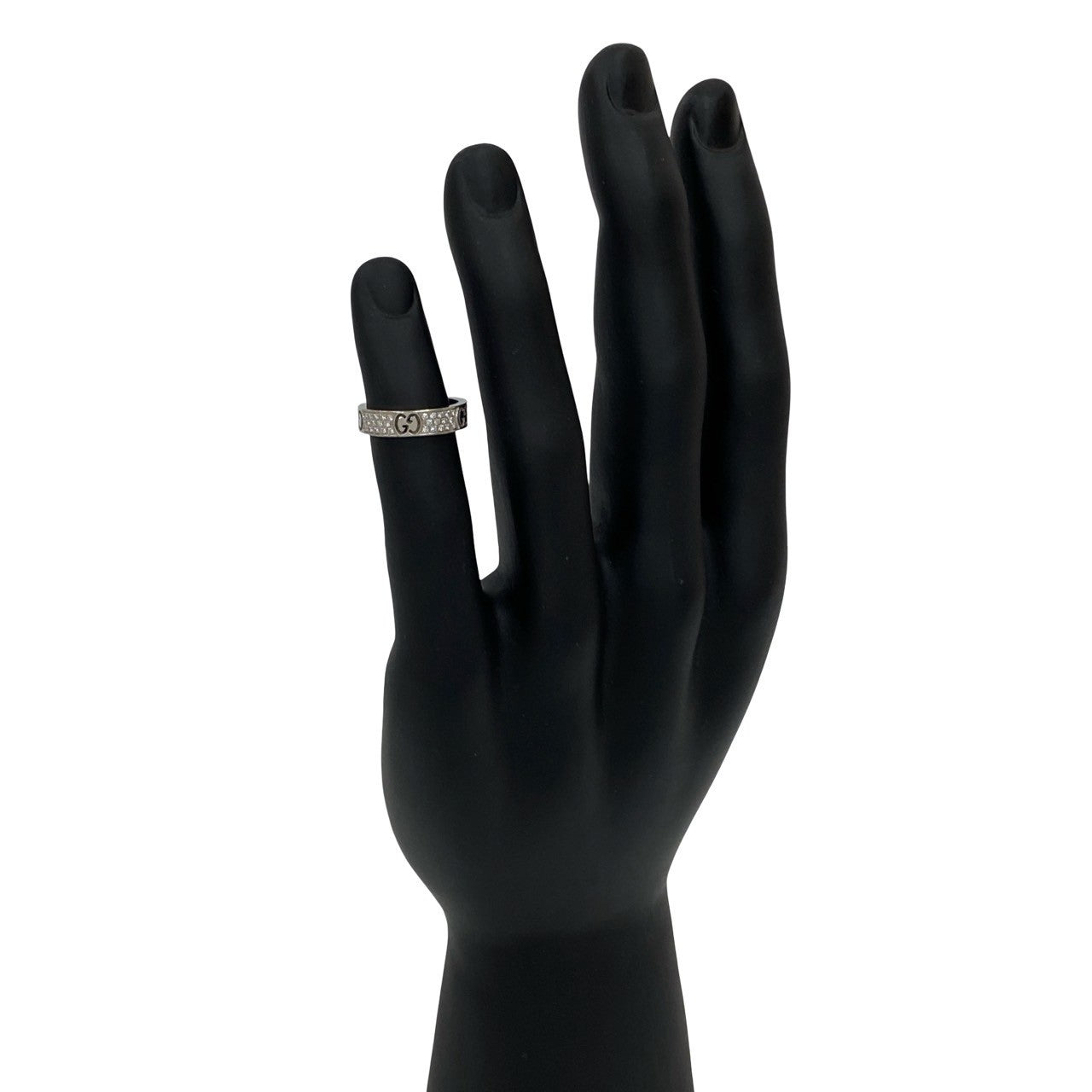 GUCCI Ring K18 white gold Silver Icon Stardust Ring