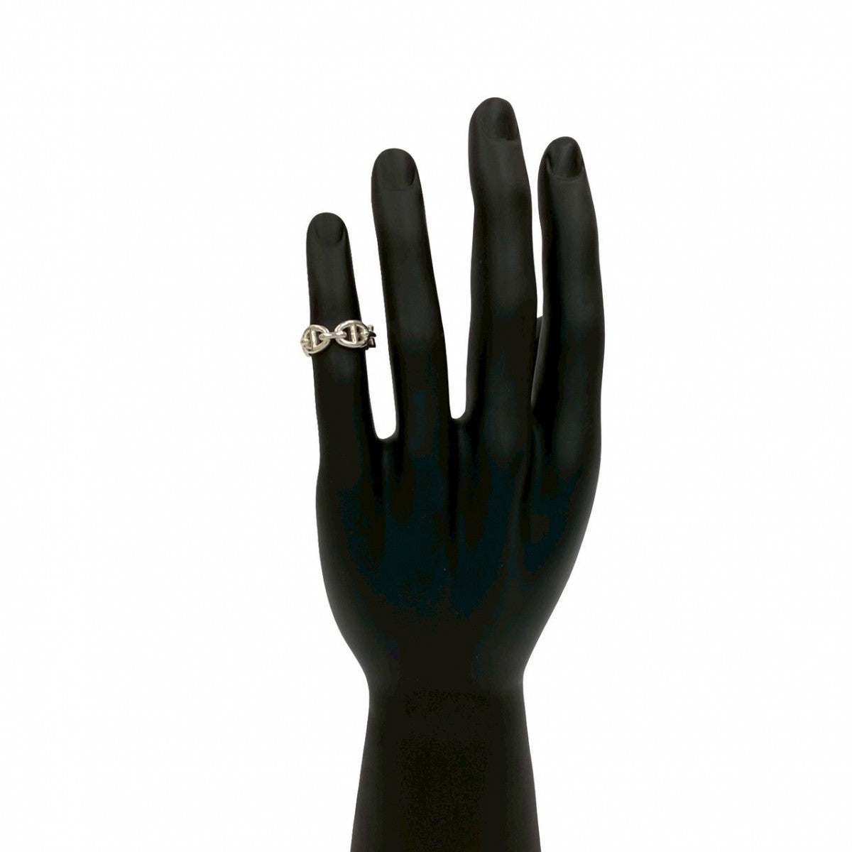 HERMES Ring Silver925 Silver Enchaine Ring PM