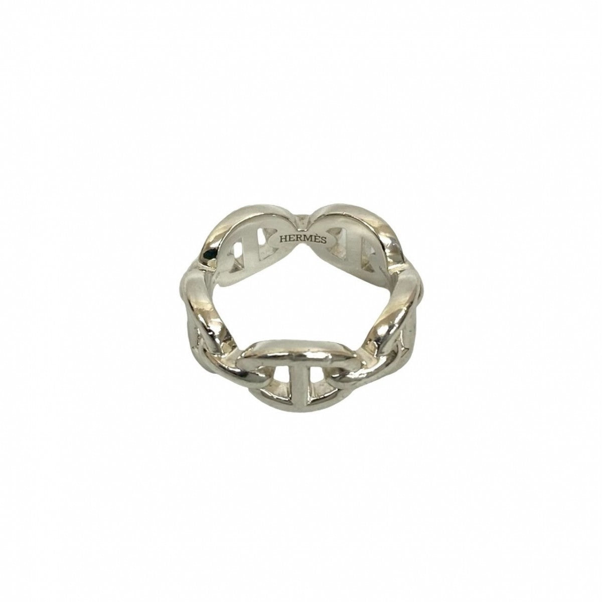 HERMES Ring Silver925 Silver Enchaine Ring PM