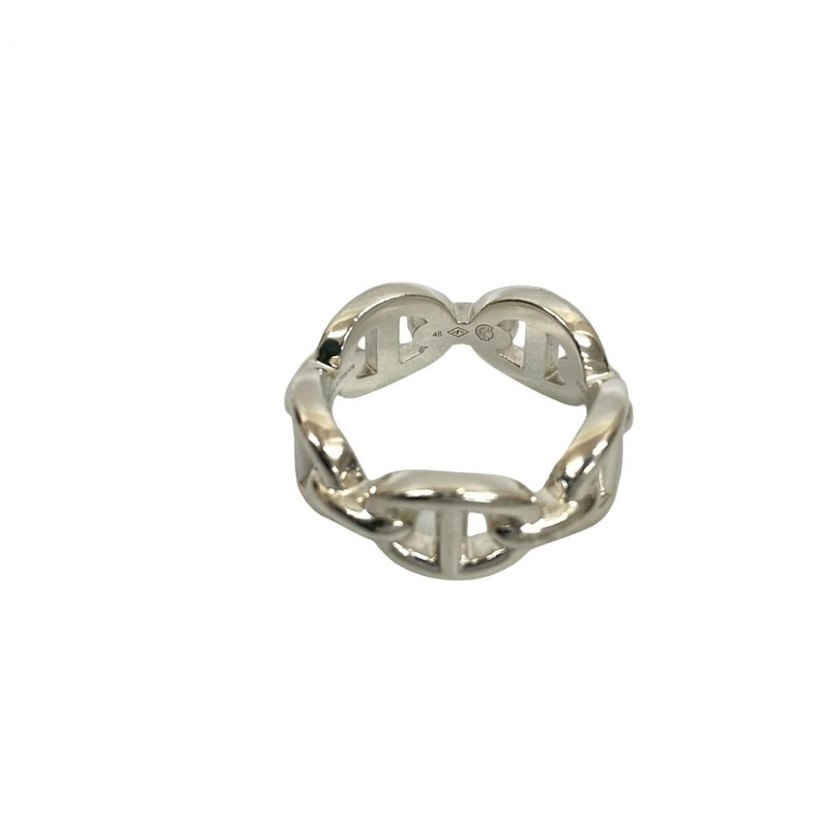 HERMES Ring Silver925 Silver Enchaine Ring PM