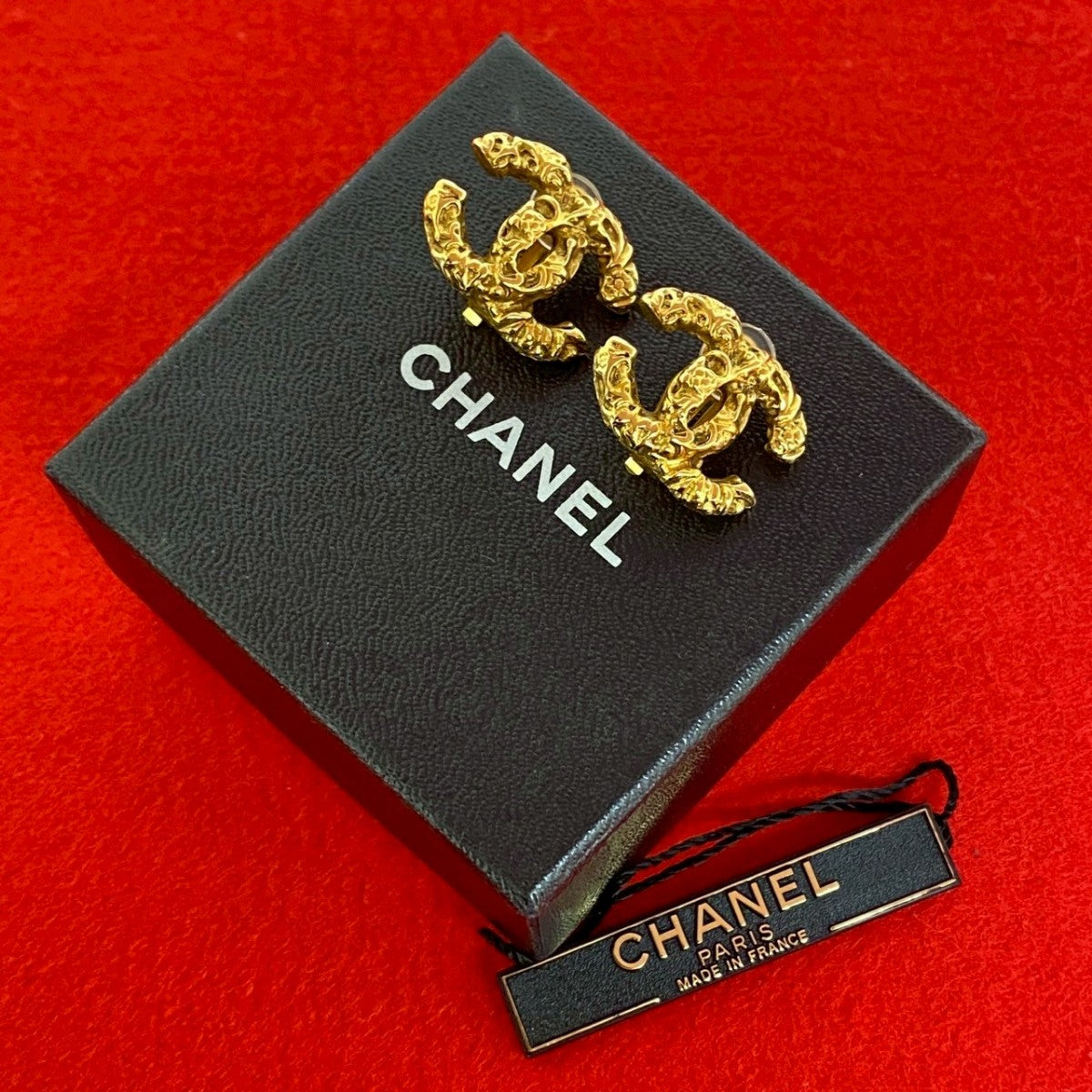 CHANEL Earring Gold Plated gold