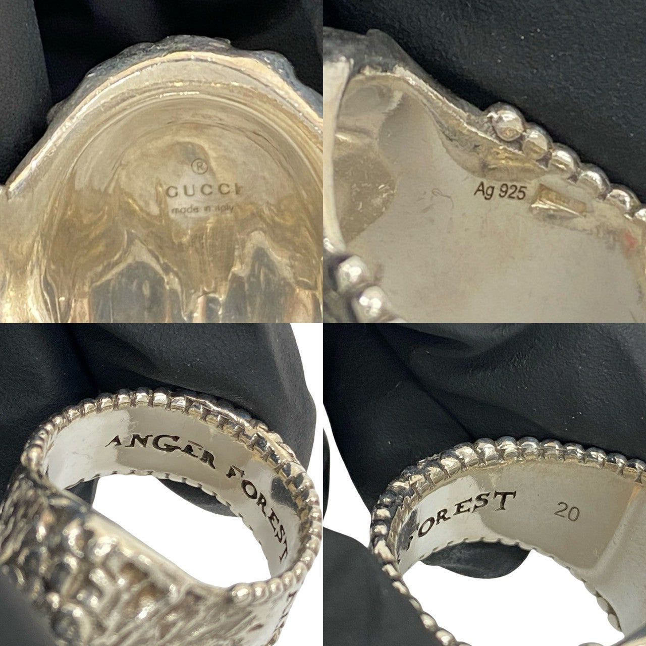 GUCCI Ring Silver925 Silver Anger Forest Eagle Head