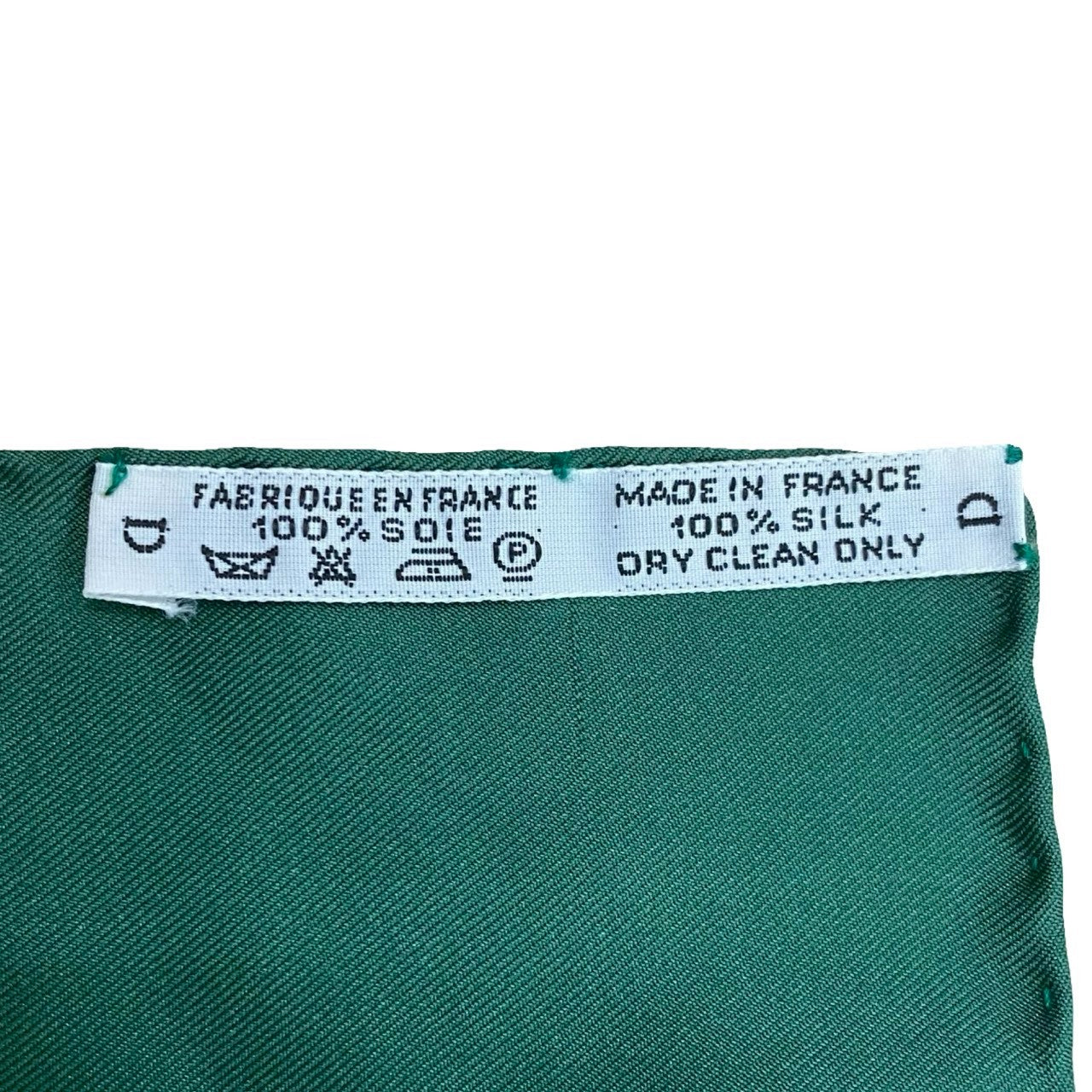 HERMES scarf silk green Carre 90