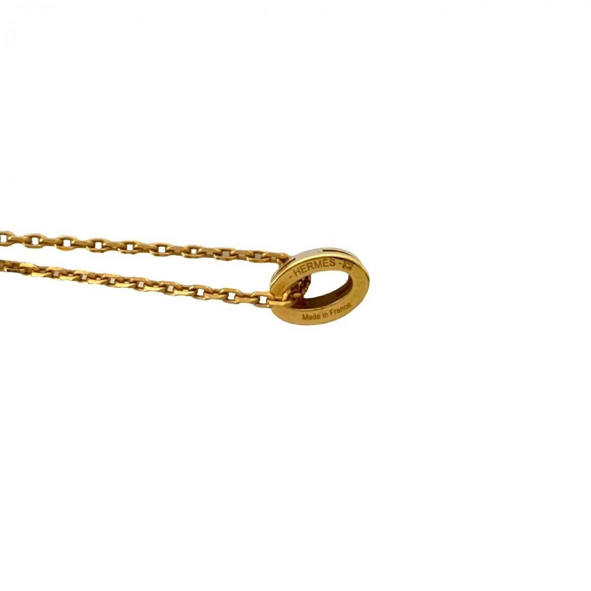 HERMES Necklace Gold Plated gold Mini pop ash