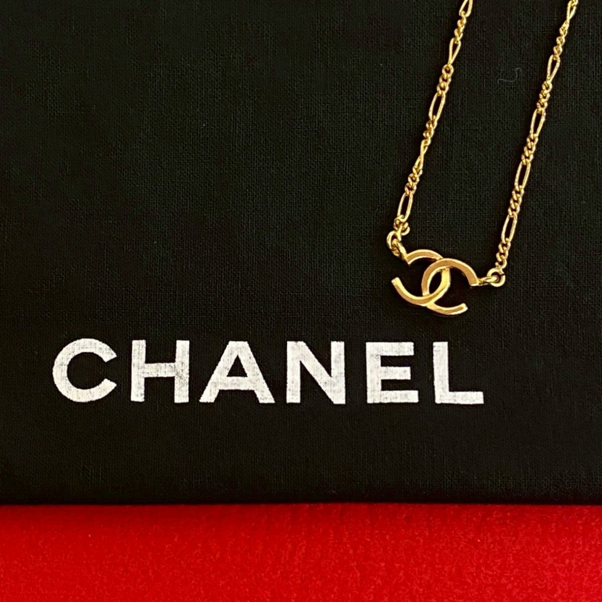 CHANEL Necklace Gold Plated gold