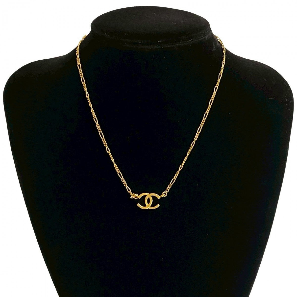 CHANEL Necklace Gold Plated gold