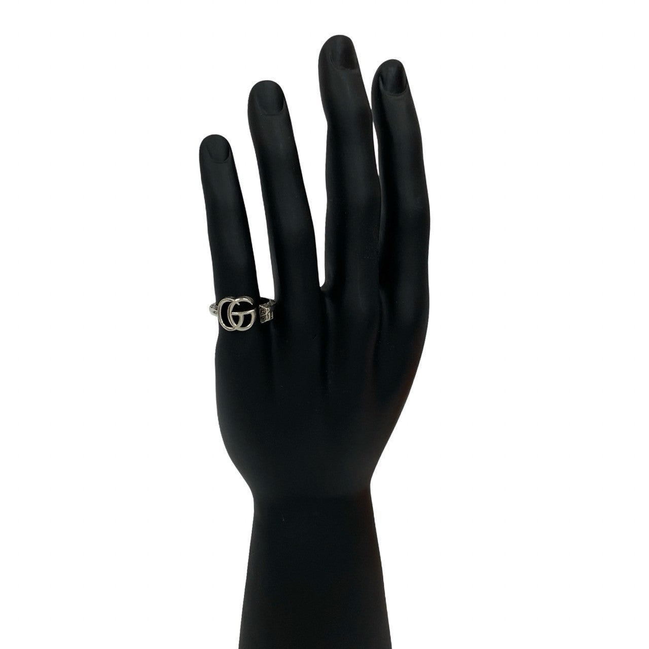 GUCCI Ring Silver925 Silver Arabesque Double G Ring 17
