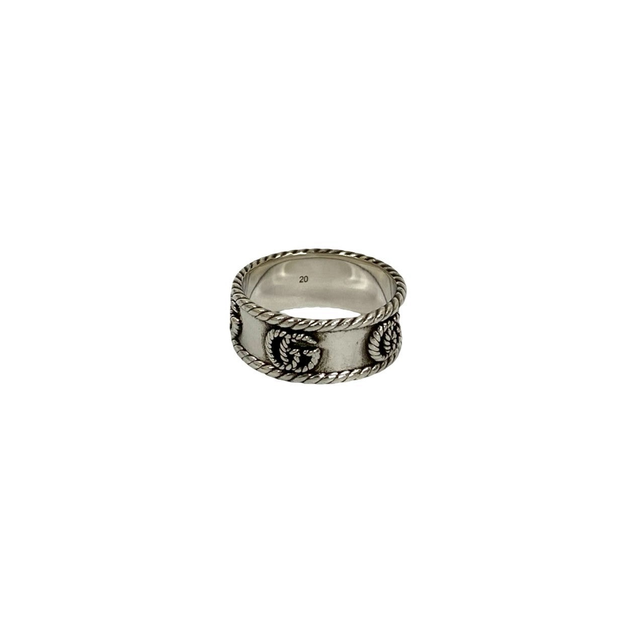 GUCCI Ring Silver925 Silver Double G ring 20