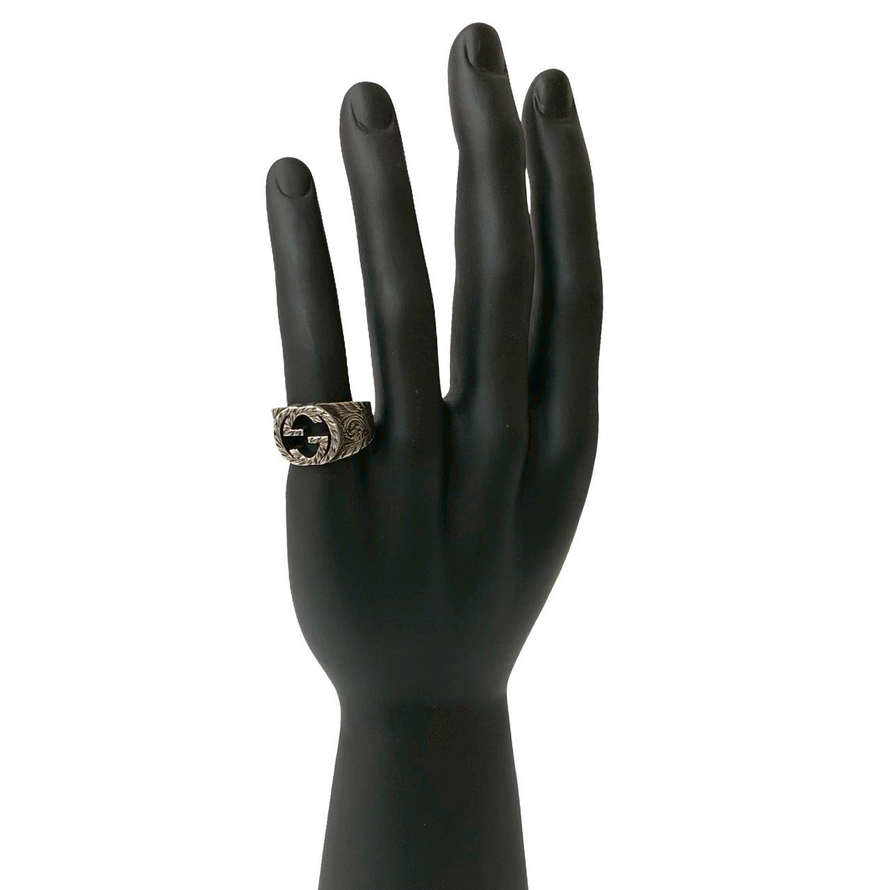 GUCCI Ring Silver925 Silver Interlocking G Arabesque Ring