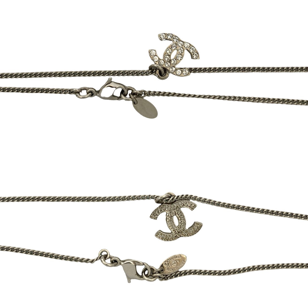 CHANEL Necklace metal Silver