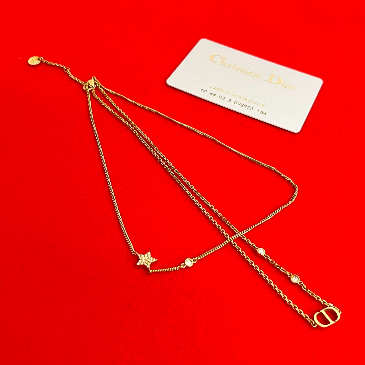 Dior Necklace Gold Plated gold