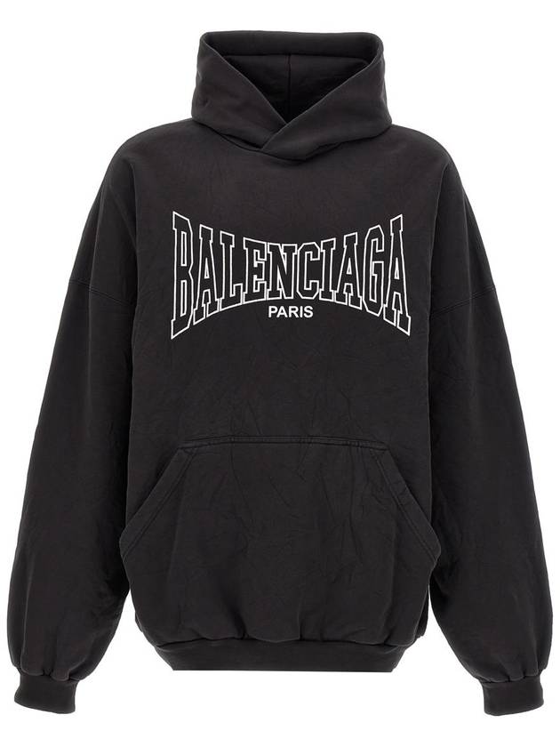 Luxury Balenciaga Trending 2025 Paris Logo Print Hoodie Black