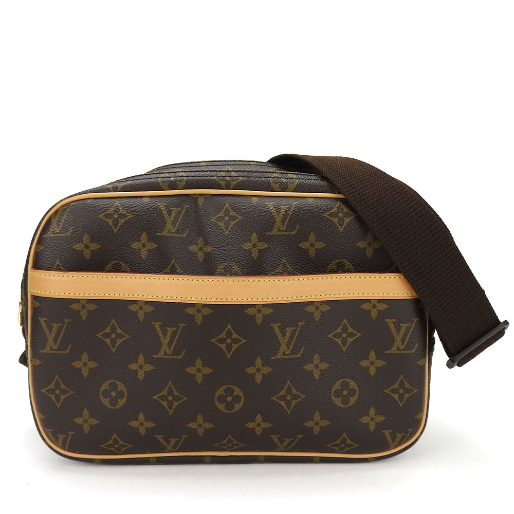 LOUIS VUITTON Shoulder Bag M45254 Monogram Brown Reporter PM