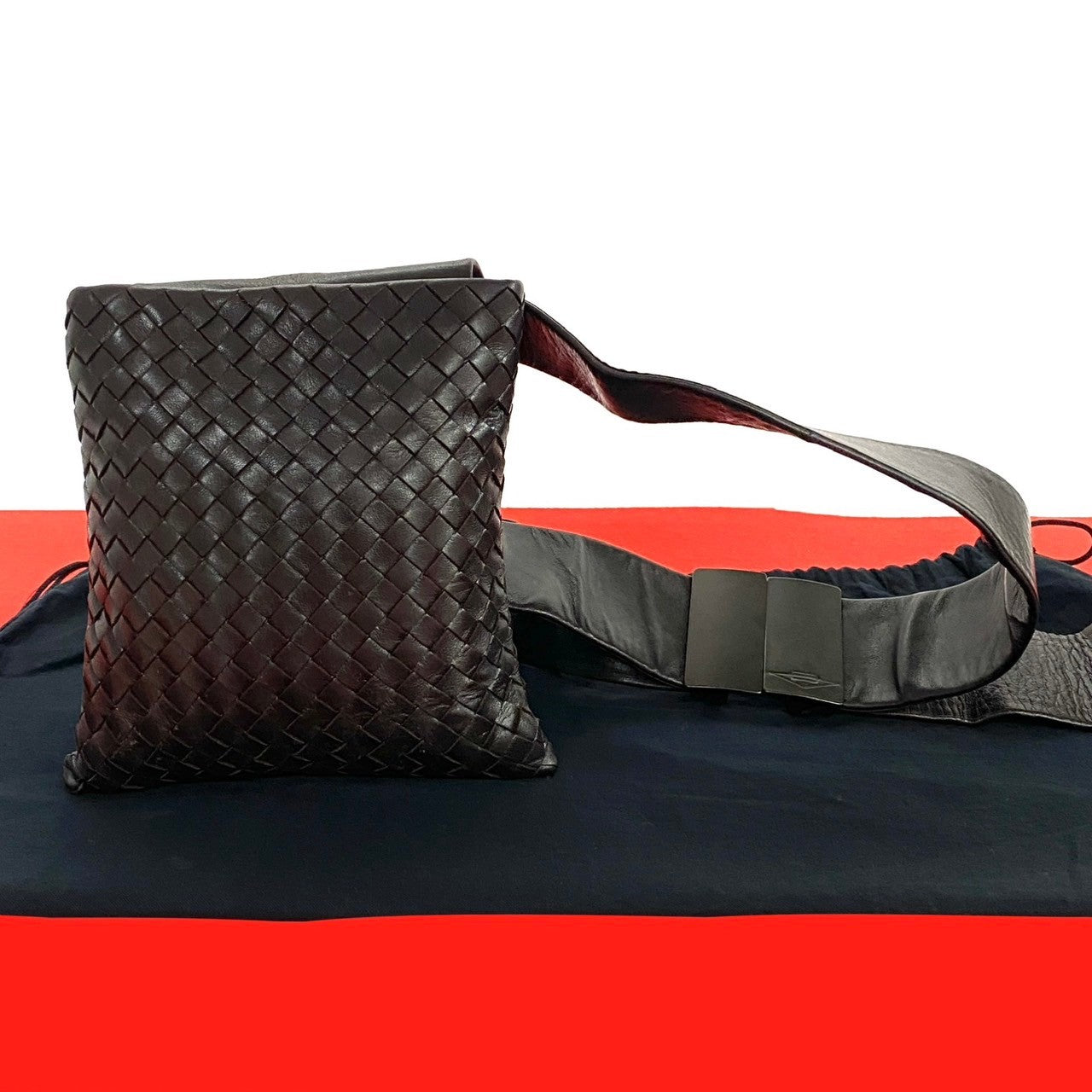 BOTTEGAVENETA Sling bag leather Brown INTRECCIATO Women